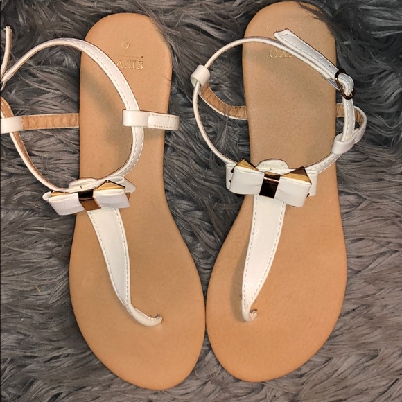 oasis rose gold sandals